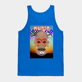 Music Tribal Poster Tank Top